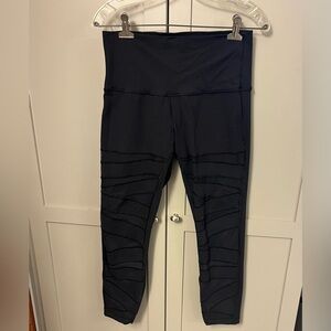 Lululemon leggings with mesh cutouts on front